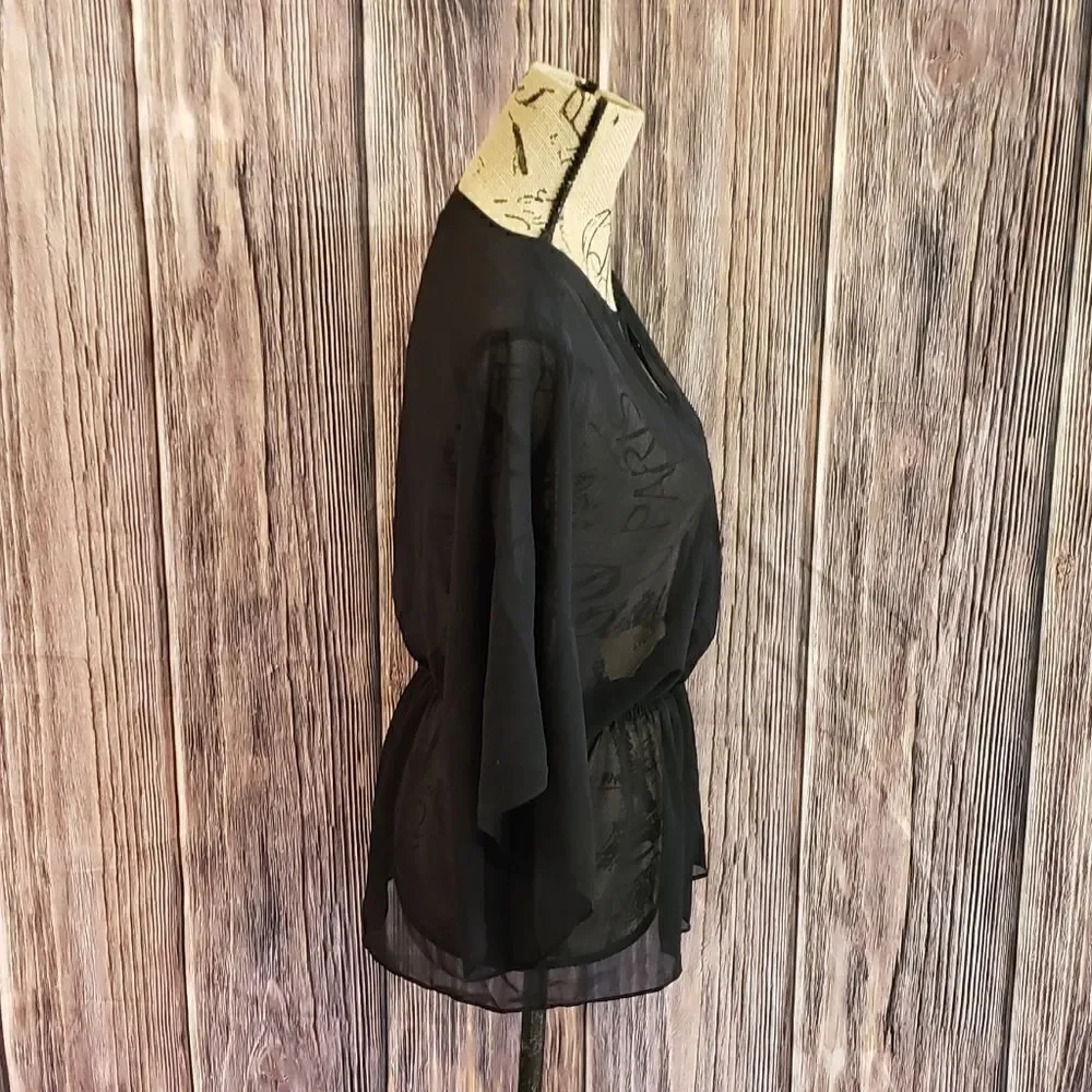 Tory Burch Flowy Sheer Top